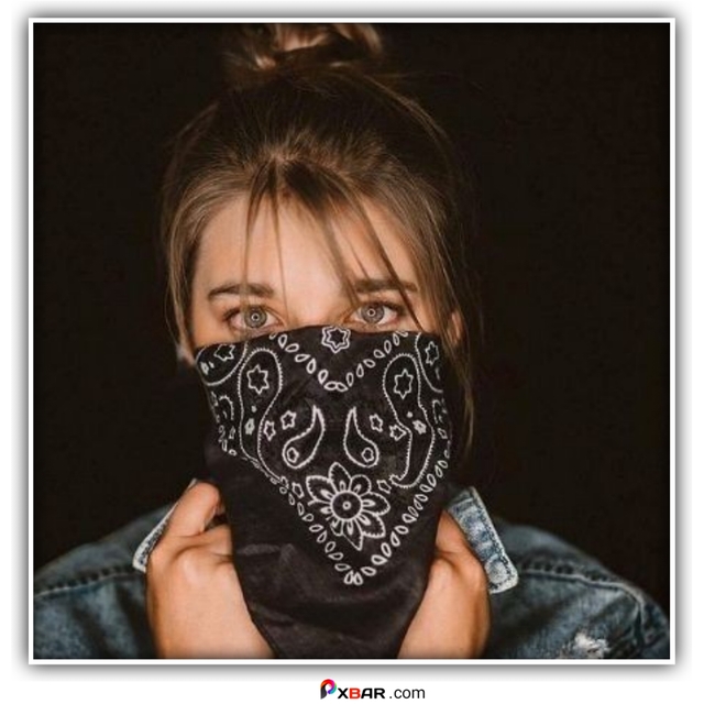 Girl Photo With Mask