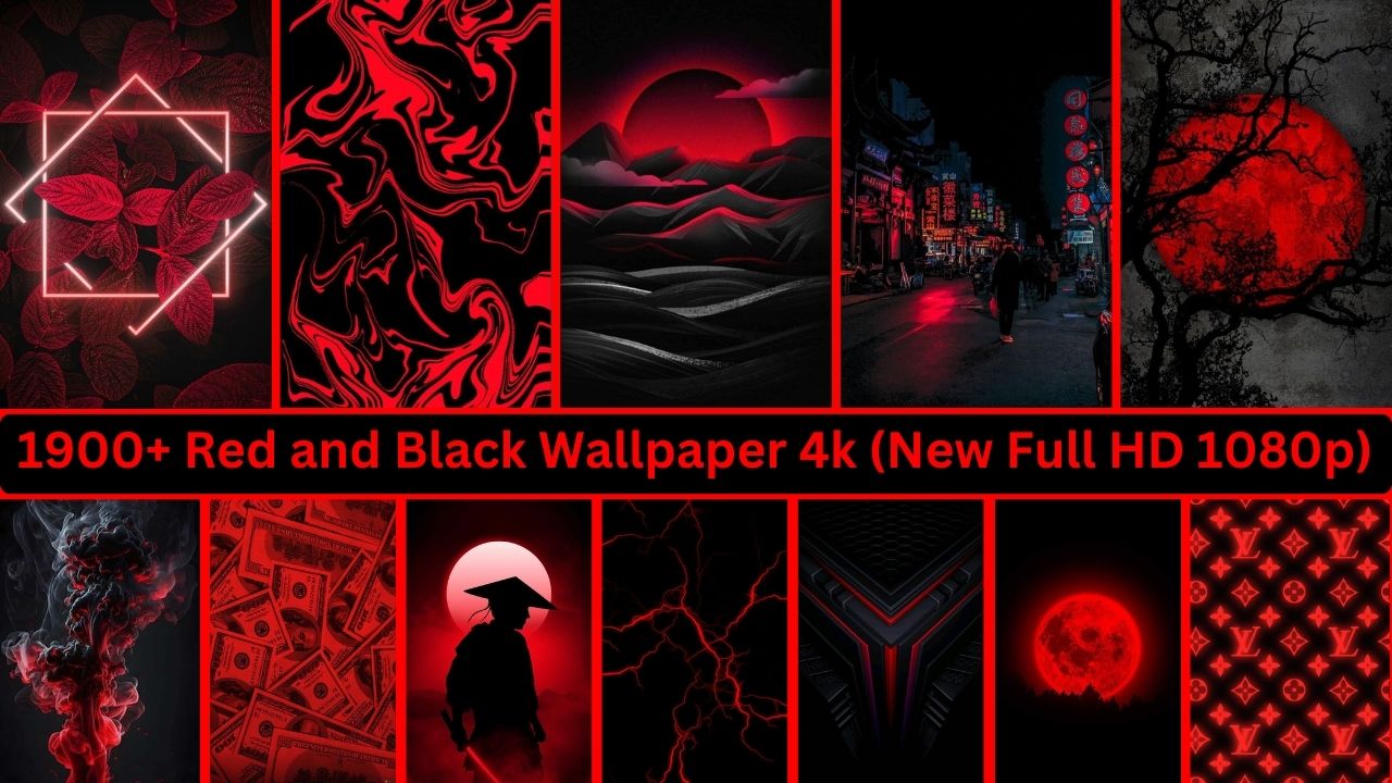 1900+ Red And Black Wallpaper 4k (new Full Hd 1080p)