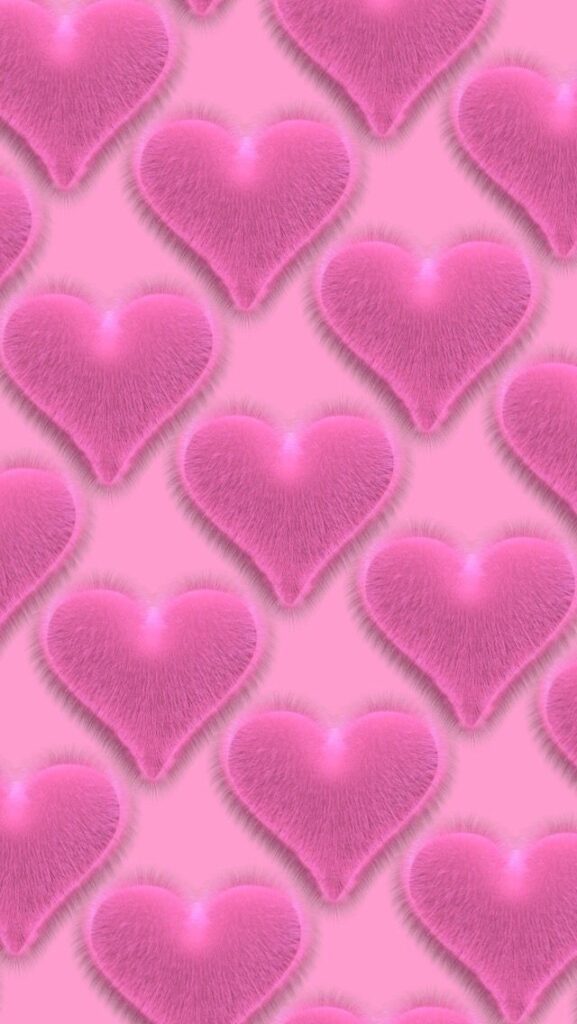 Aesthetic Pink Heart Wallpaper