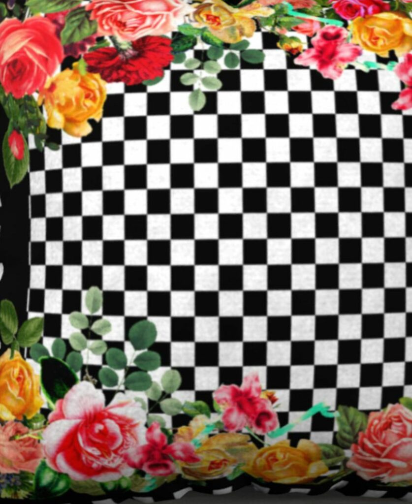 Black And White Checkerboard Background (7)