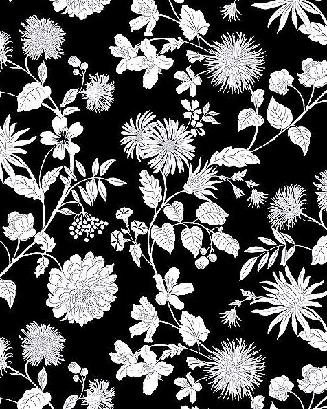 Black And White Flower Background