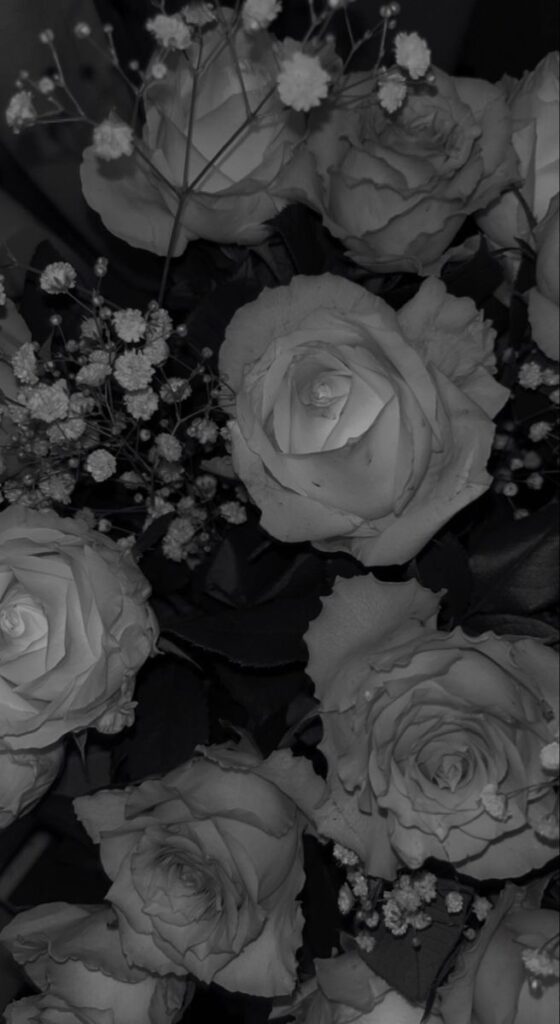 Black And White Flower Background Hd