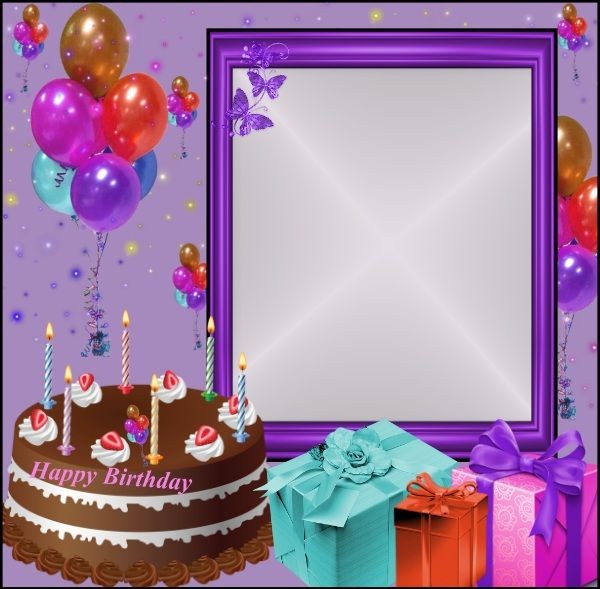 Happy Birthday Photo Frame Download