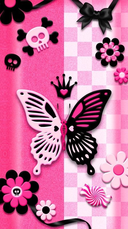 Light Pink Butterfly Wallpaper