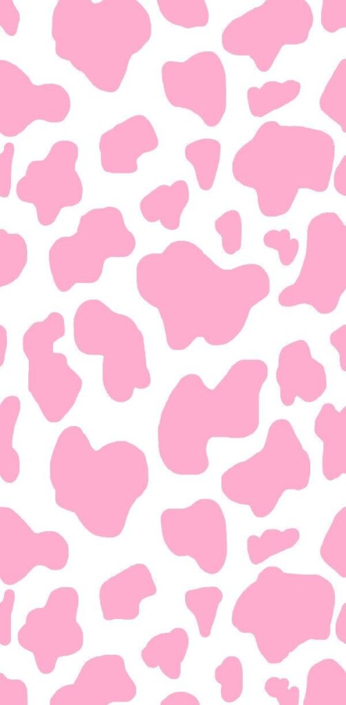Light Pink Cow Print Wallpaper
