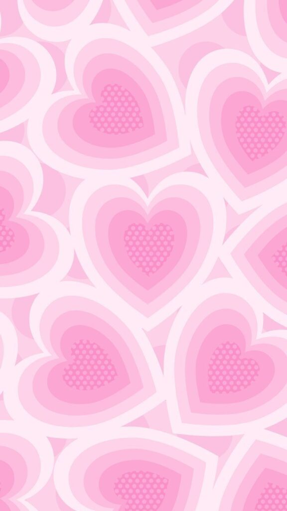 Love Pink Heart Wallpaper
