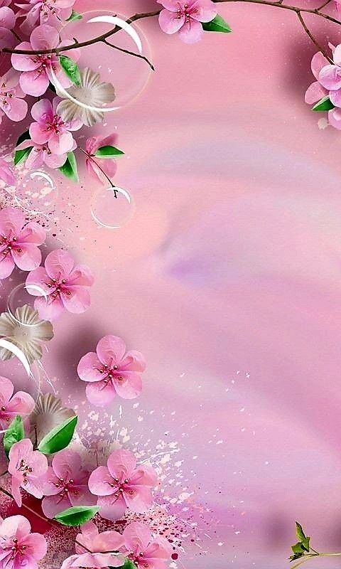 Pink 3d Flower Wallpaper