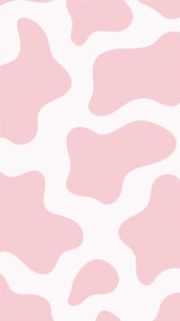 Pink Aesthetic Wallpaper Cow Print