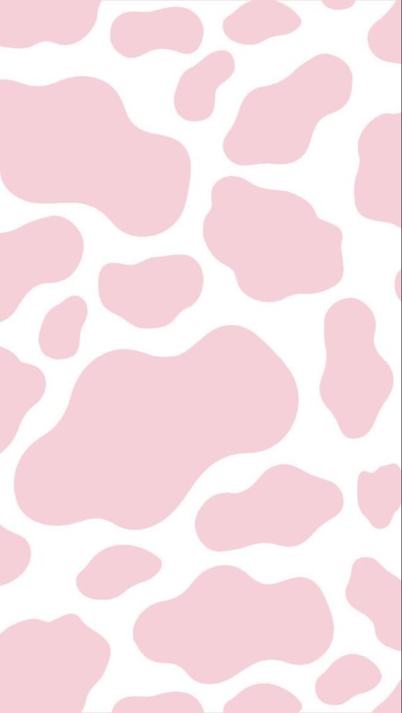 Pink And Black Cow Print Wallpaper
