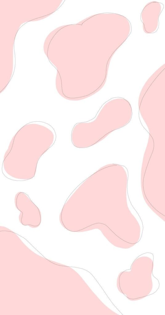Pink And Blue Cow Print Wallpaper