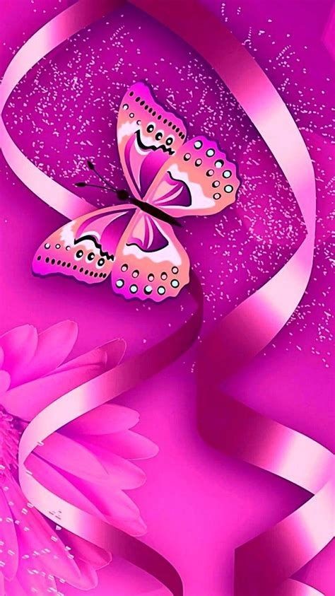 Pink Butterfly Wallpaper For Walls