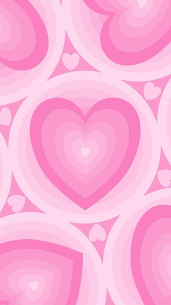 Pink Glitter Heart Wallpaper
