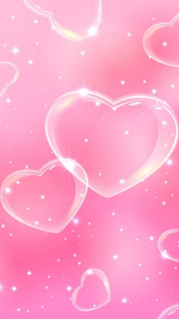 Pink Heart Wallpaper Hd