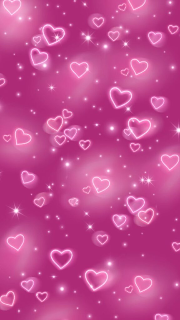 Pink Hearts Wallpaper