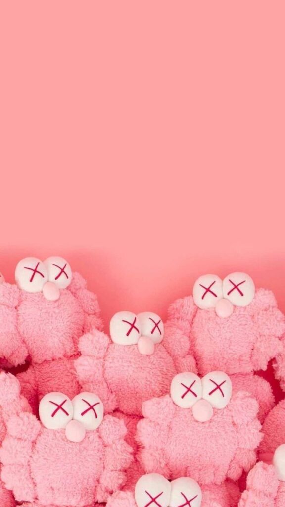 Pink Kaws Wallpaper Iphone Live Download
