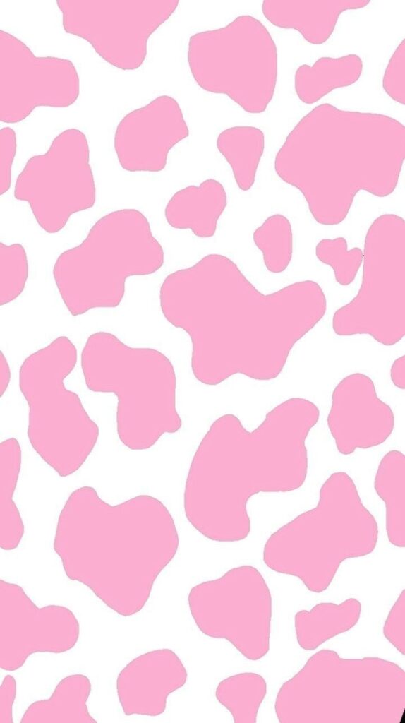 Pink Wallpaper Cow Print