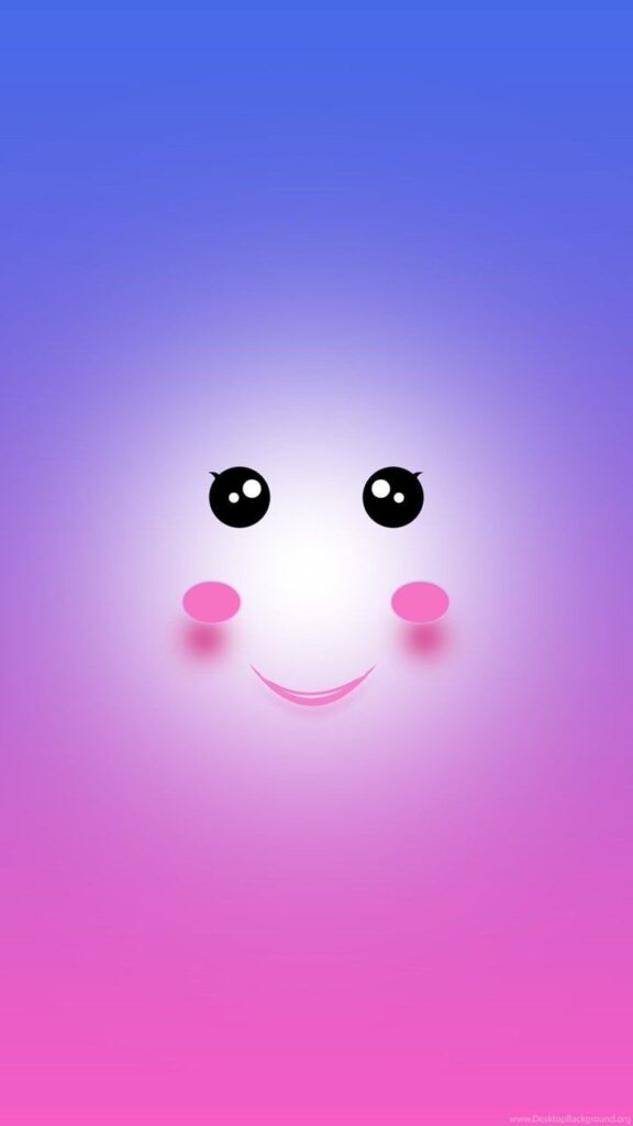 Preppy Smiley Face Wallpaper Pink