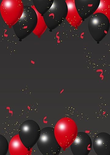 Red And Black Birthday Background