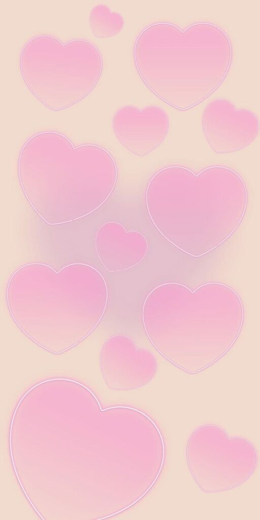 Wallpaper Heart Pink
