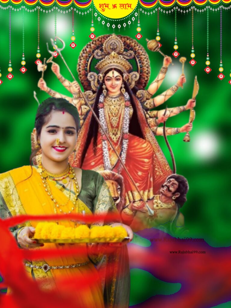 Picsart Happy Navratri Special Girl Full Hd Cb Background Free