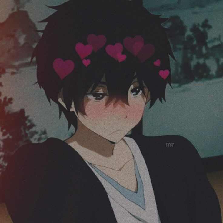 Aesthetic Anime Boy Pfp Heart
