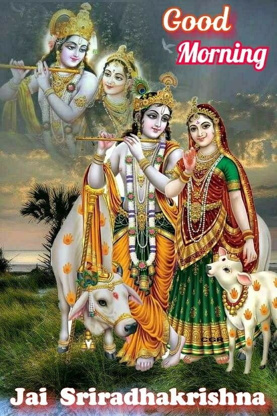 Krishna And Radha Good Morning Image