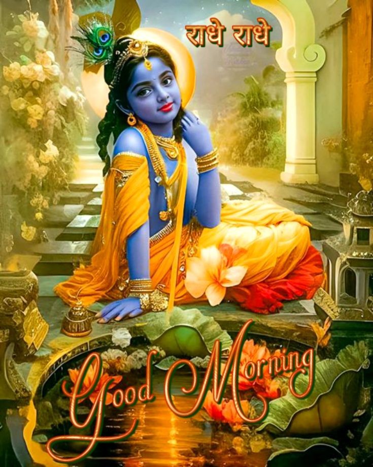 Krishna Radha Good Morning Image