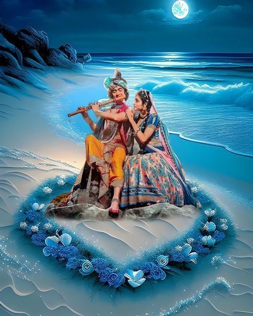 Lord Krishna And Radha Romantic Images