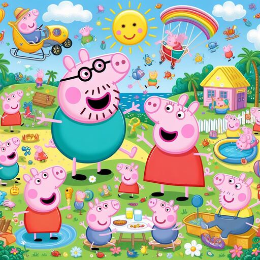 Peppa Pig Family Wallpaper