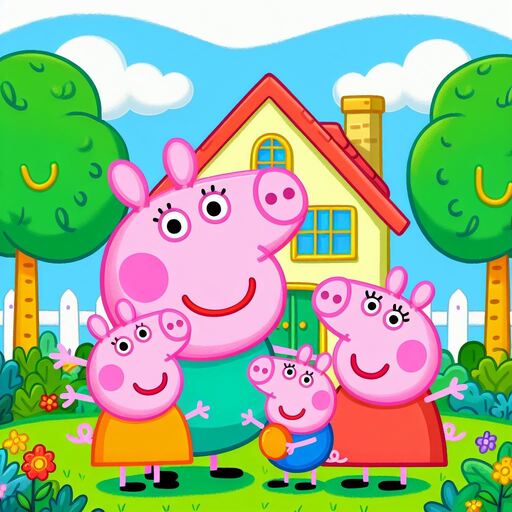 Peppa Pigs House Wallpaper