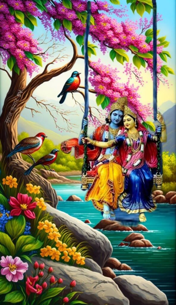 Romantic Krishna Radha Images