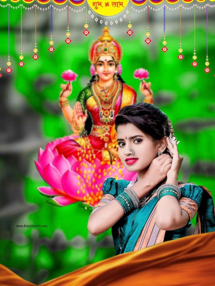 Diwali Cb Background With Girl (1)