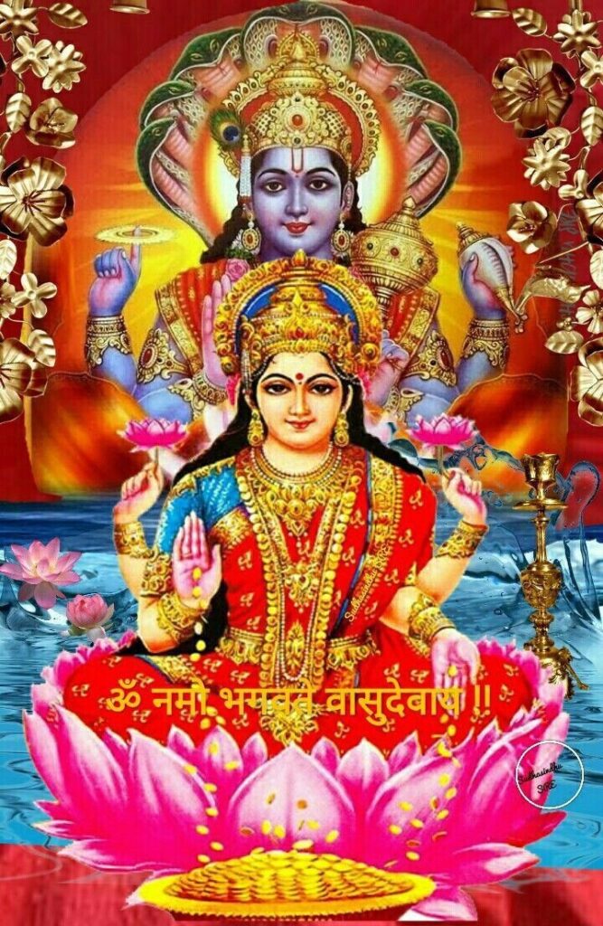 Laxmi And Vishnu Wallpaper