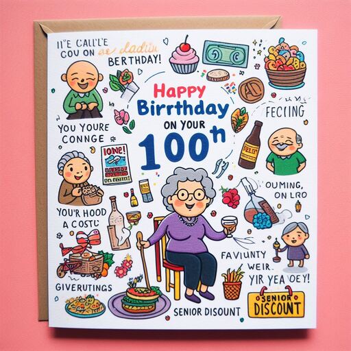 Happy 100th Birthday Card