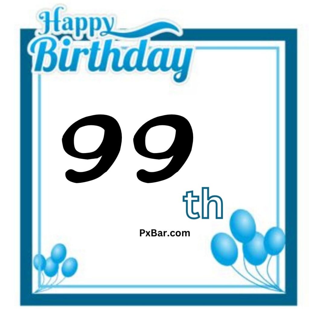 Happy 99th Birthday Card