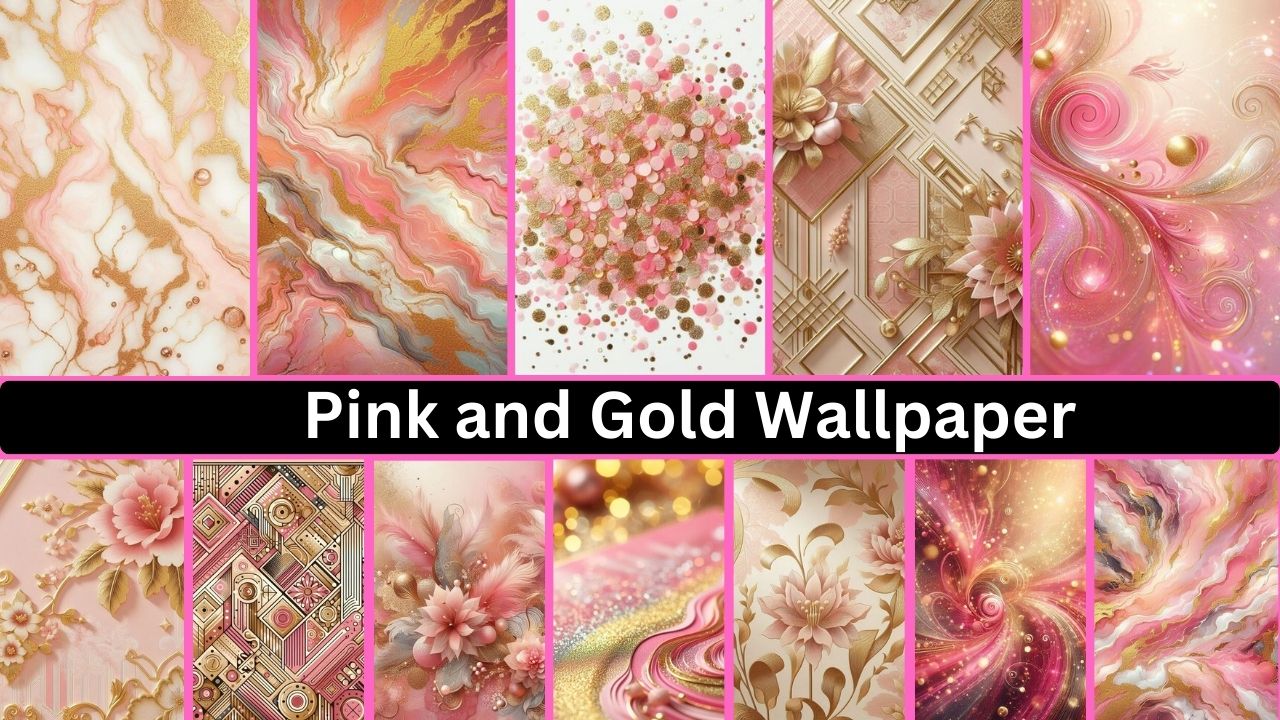 Pink And Gold Wallpaper 4k