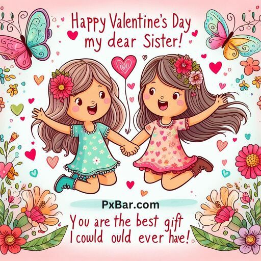 Happy Valentines Day Sister Gif